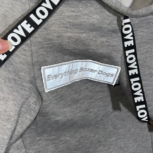 Boxer Winter Fleece Lined Sweatshirt suit hoodie Size 32 - Picture 3 of 6